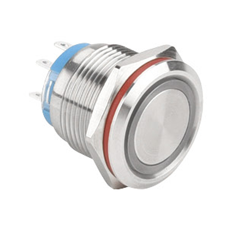 19mm High Current Ring Power Type Metal Pushbutton Switch