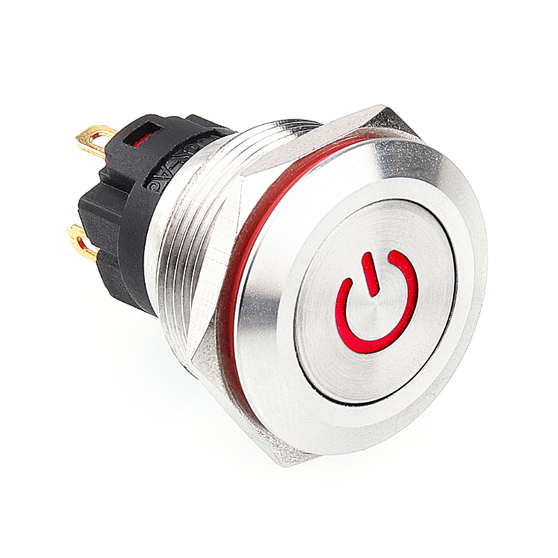 22mm Two/Three Color Metal Push Button Switch 