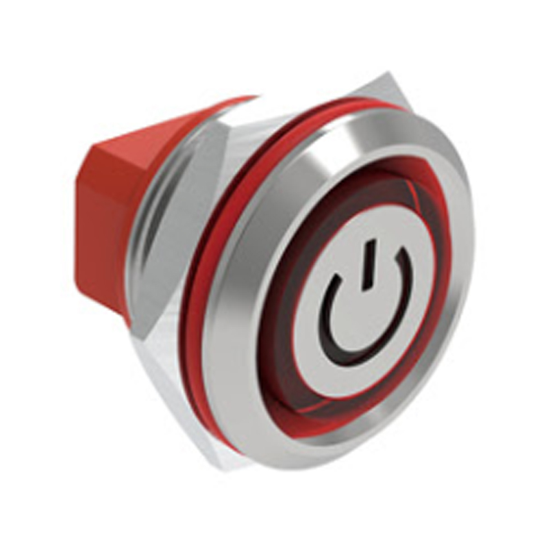 12mm Short Stroke Waterproof Momentary Metal Button Switch