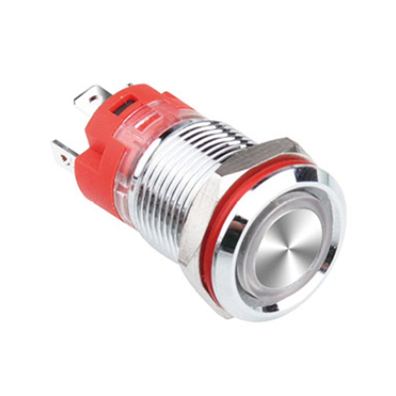 12mm 1NO Locking/Momentary Metal Button Switch