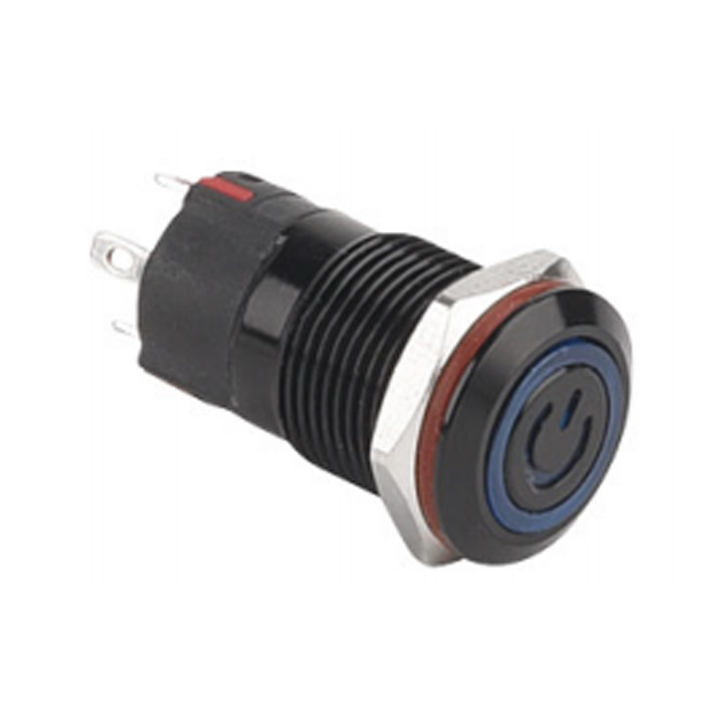 12mm IP67 Metal Push Button for 220V/250V Control