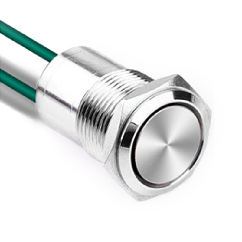16/19/22mm Fully Sealed Waterproof Metal Pushbutton Switch