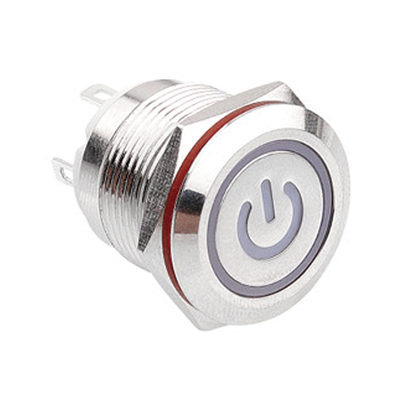 19mm Waterproof Metal Dustproof 4Pin Push Button Switch