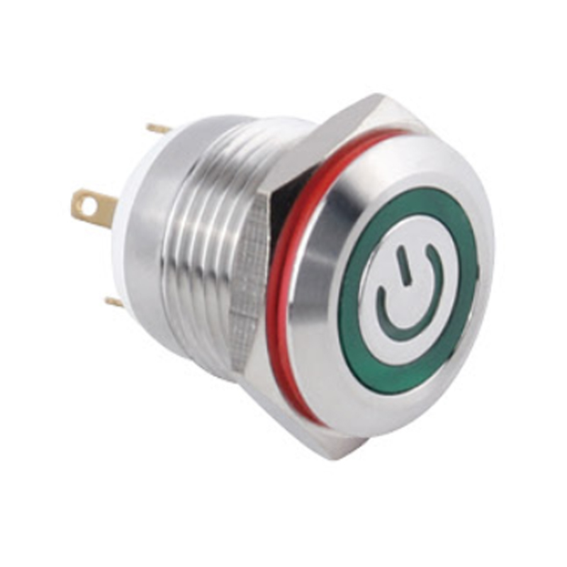 16mm IP65 Remote Control Metal Push Button Switch