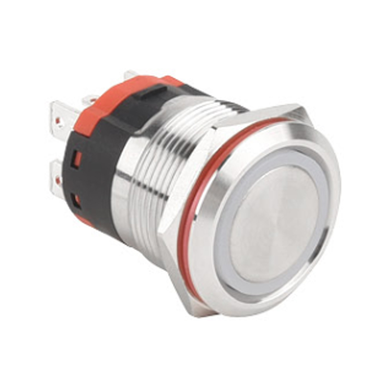 22mm IP68 Waterproof Stainless Steel Pushbutton Switch