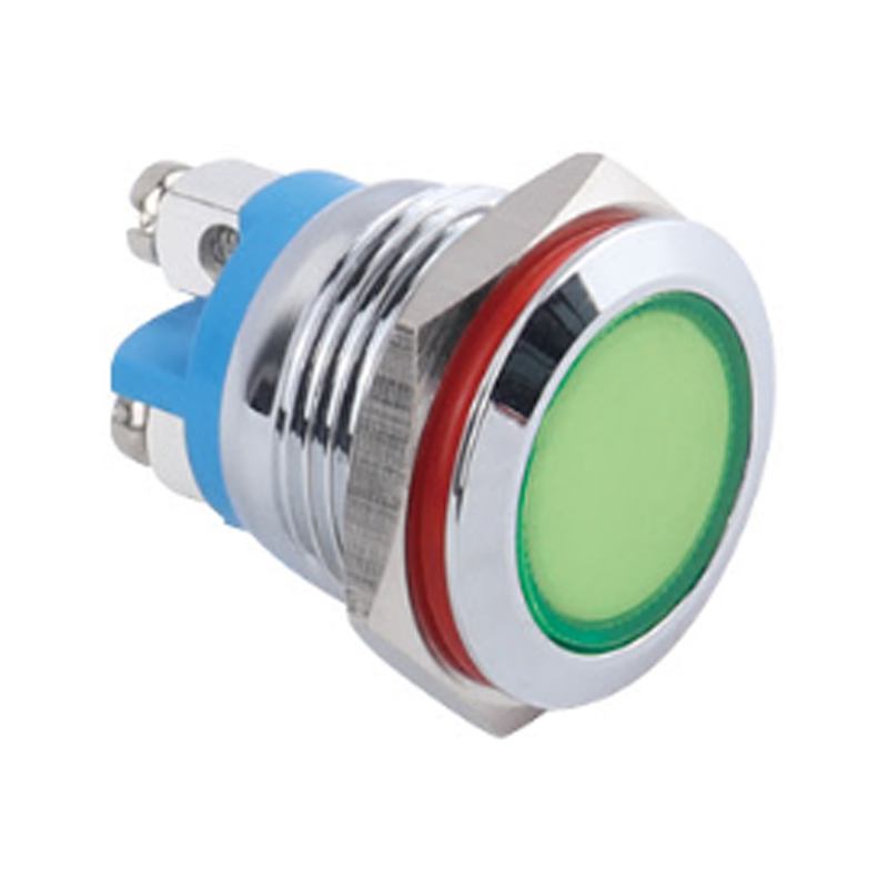 16mm Screw Foot Plane Metal Indicator Light