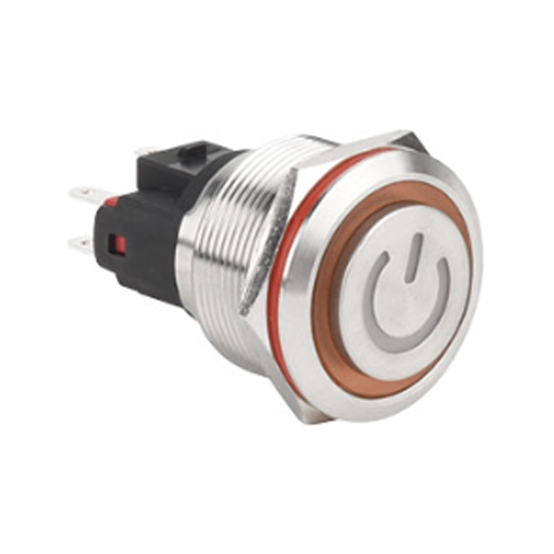 25mm Waterproof IP67 Stainless Steel Metal Pushbutton Switch